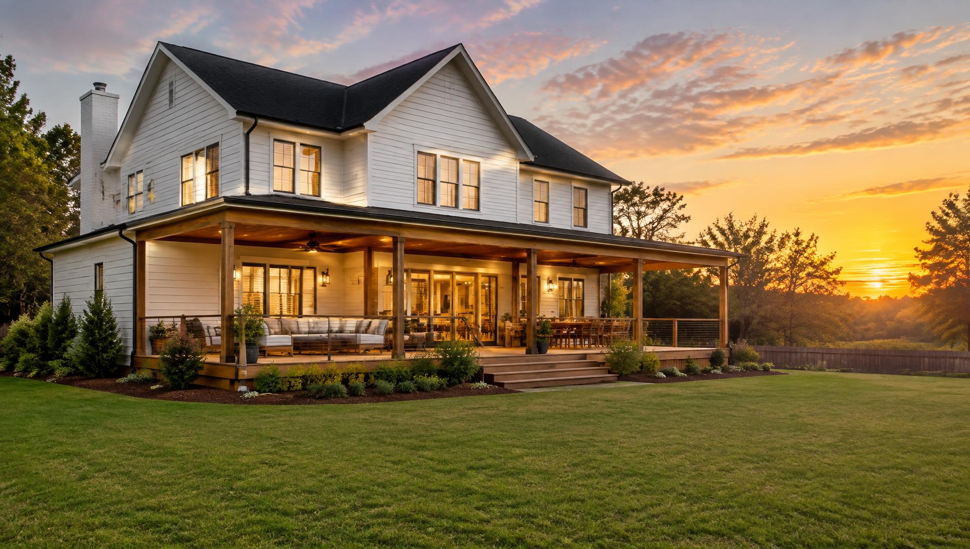 Renovated West Georgia home with new roof, siding, and covered deck by Mustang Renovation
